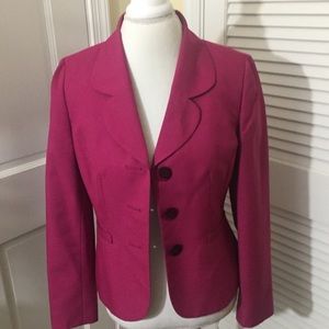 Le Suit Separates PInk Blazer Sz 6